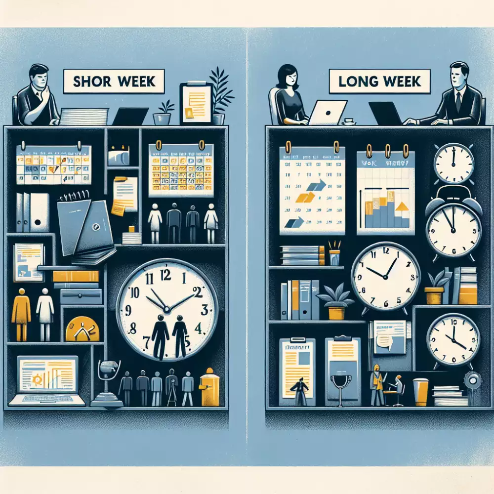 práce krátký dlouhý týden