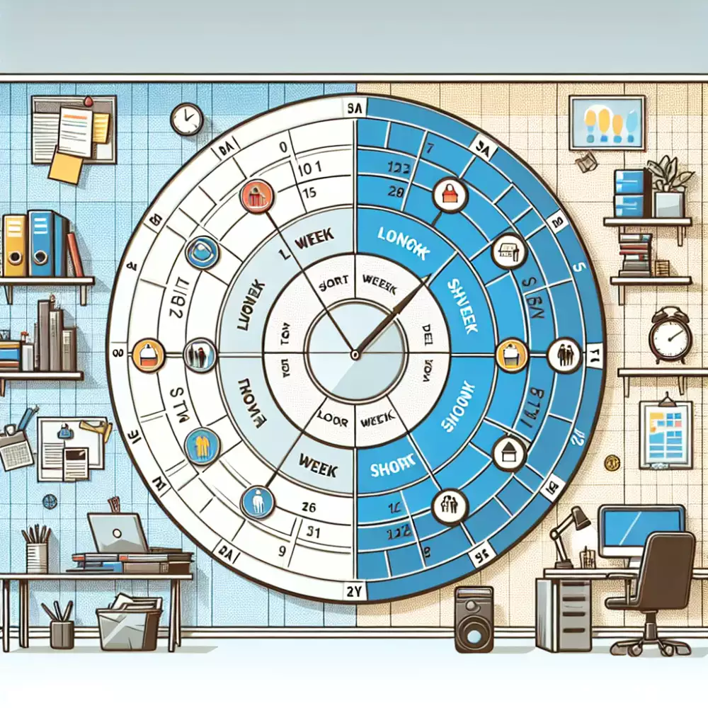 práce krátký dlouhý týden